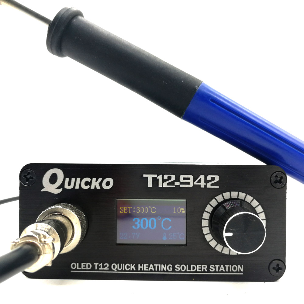 QUICKO MINI T12 STC OLED Digit - огляд і ціна Soldering Station T12 Oled